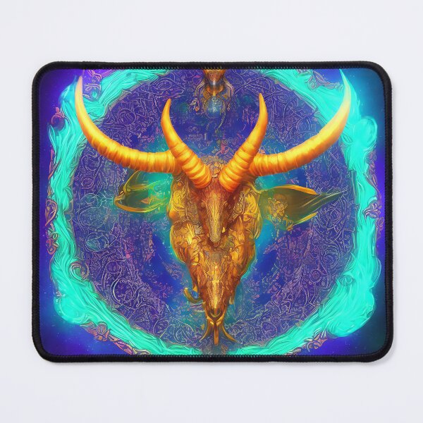 Artikelvorschau, Sternzeichen Steinbock, leuchtende, lebendige Farben, illustrative Kunst, künstlerische Interpretation entworfen und verkauft von LoveZodiac.