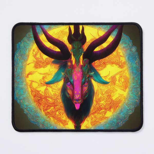 Item preview, Capricorn zodiac sign, glowing vivid colors,illustrative art, artist interpretation designed and sold by LoveZodiac.