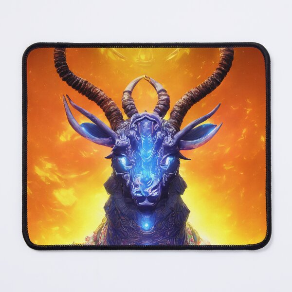 Artikelvorschau, Sternzeichen Steinbock, leuchtende, lebendige Farben, illustrative Kunst, künstlerische Interpretation entworfen und verkauft von LoveZodiac.