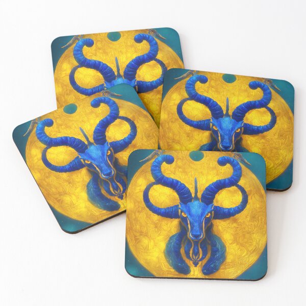 Item preview, Capricorn zodiac sign, glowing vivid colors,illustrative art, artist interpretation designed and sold by LoveZodiac.
