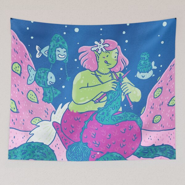 Item preview, Mermaid knitter designed and sold by diiin.