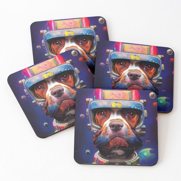Item preview, Astronaut Boxer Puppy Nr. 15 designed and sold by thesupremewiz.