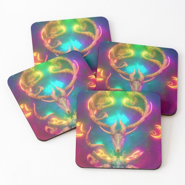 Item preview, Capricorn zodiac sign, glowing vivid colors,illustrative art, artist interpretation designed and sold by LoveZodiac.
