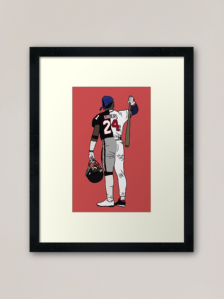 Deion Sanders Atlanta Falcons Football Illustrated Art Poster 