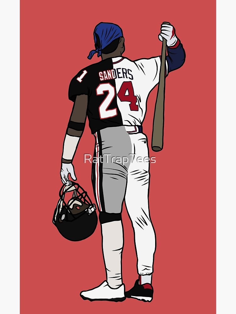 Deion Sanders Atlanta Falcons Football Illustrated Art Poster 