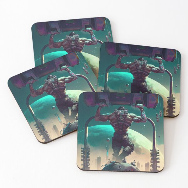 Item preview, Cyber Punk Pull Up Art Work, Home Gym Artwork  designed and sold by GoateeCo.