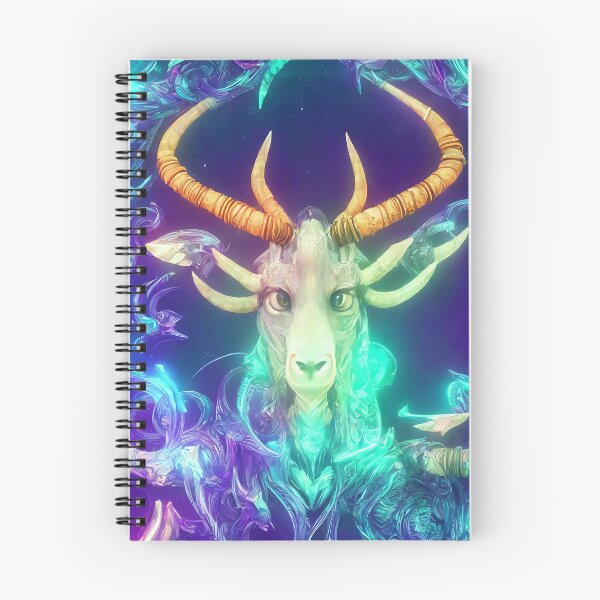 Item preview, Capricorn zodiac sign, glowing vivid colors,illustrative art, artist interpretation designed and sold by LoveZodiac.
