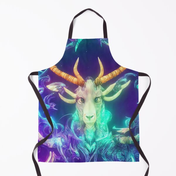 Artikelvorschau, Sternzeichen Steinbock, leuchtende, lebendige Farben, illustrative Kunst, künstlerische Interpretation entworfen und verkauft von LoveZodiac.
