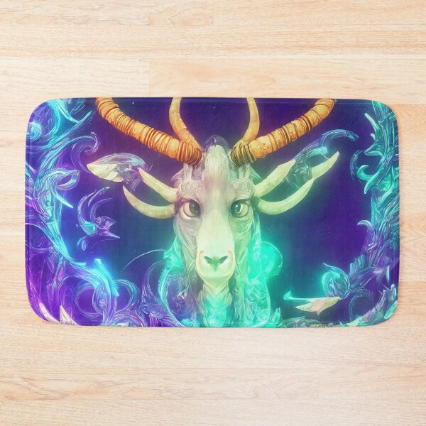 Item preview, Capricorn zodiac sign, glowing vivid colors,illustrative art, artist interpretation designed and sold by LoveZodiac.