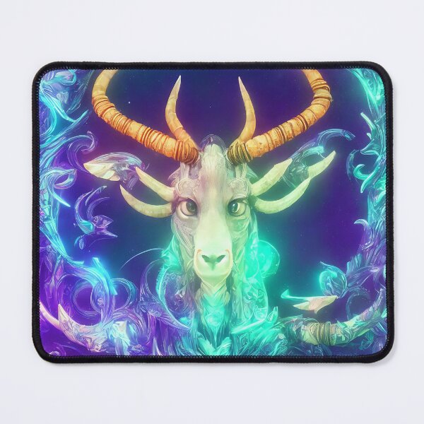 Artikelvorschau, Sternzeichen Steinbock, leuchtende, lebendige Farben, illustrative Kunst, künstlerische Interpretation entworfen und verkauft von LoveZodiac.