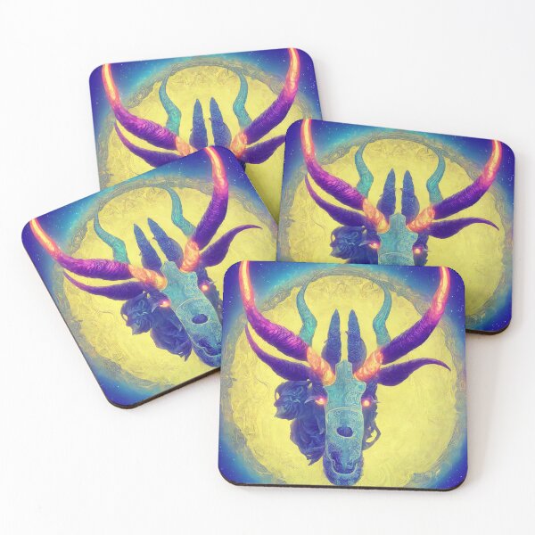 Item preview, Capricorn zodiac sign, glowing vivid colors,illustrative art, artist interpretation designed and sold by LoveZodiac.