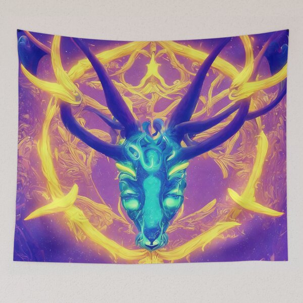 Item preview, Capricorn zodiac sign, glowing vivid colors,illustrative art, artist interpretation designed and sold by LoveZodiac.