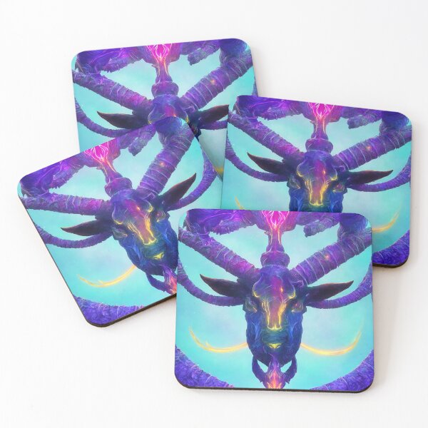 Item preview, Capricorn zodiac sign, glowing vivid colors,illustrative art, artist interpretation designed and sold by LoveZodiac.
