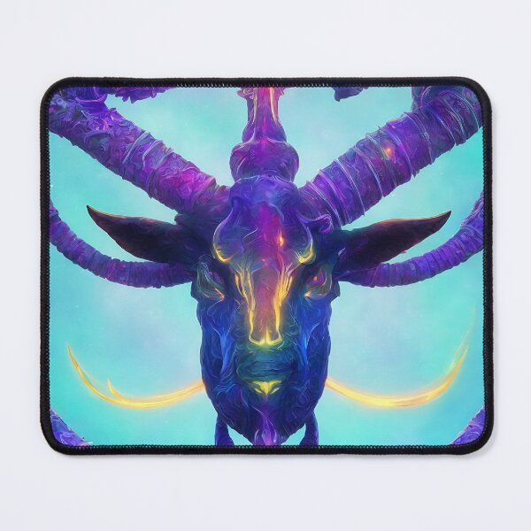 Artikelvorschau, Sternzeichen Steinbock, leuchtende, lebendige Farben, illustrative Kunst, künstlerische Interpretation entworfen und verkauft von LoveZodiac.