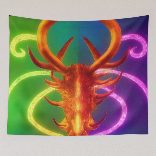 Item preview, Capricorn zodiac sign, glowing vivid colors,illustrative art, artist interpretation designed and sold by LoveZodiac.