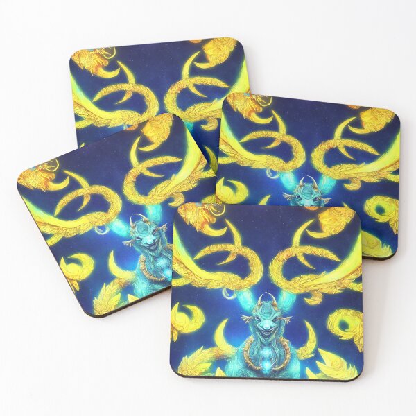 Item preview, Capricorn zodiac sign, glowing vivid colors,illustrative art, artist interpretation designed and sold by LoveZodiac.