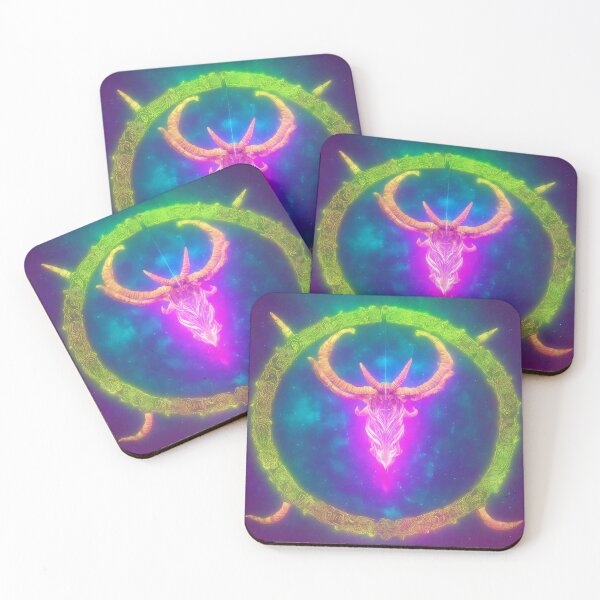 Item preview, Capricorn zodiac sign, glowing vivid colors,illustrative art, artist interpretation designed and sold by LoveZodiac.