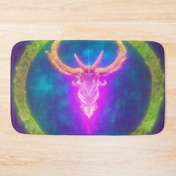Item preview, Capricorn zodiac sign, glowing vivid colors,illustrative art, artist interpretation designed and sold by LoveZodiac.
