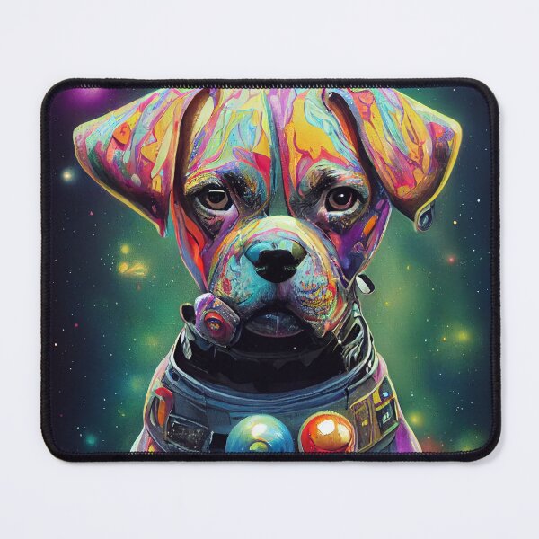 Item preview, Astronaut Boxer Puppy Nr. 16 designed and sold by thesupremewiz.