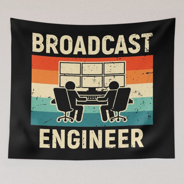 Item preview, Broadcast Engineer Retro Vintage designed and sold by NestaReign.