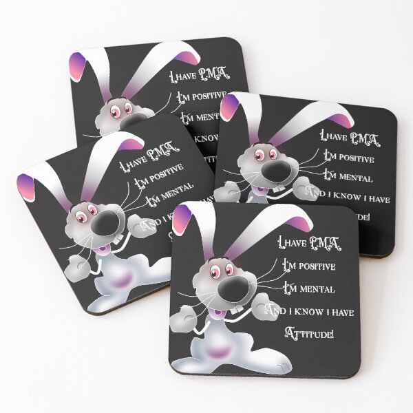 Item preview, Funny Bunny with quote designed and sold by Sonia Jones Art.