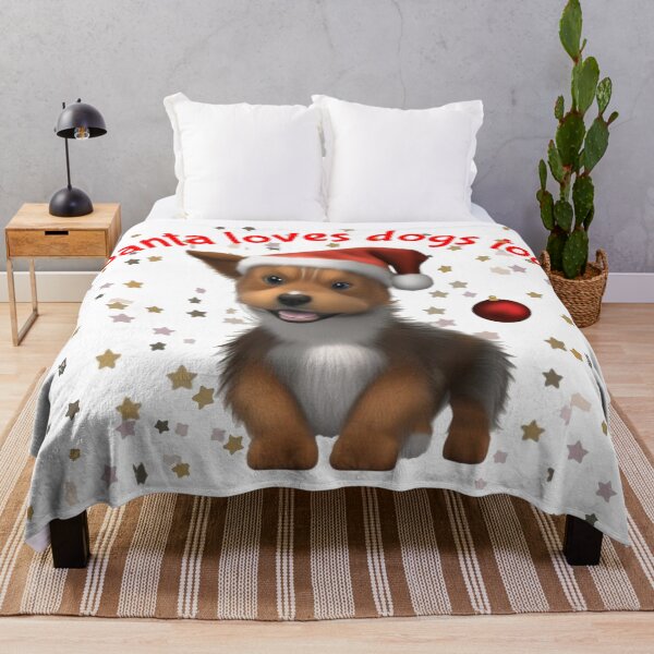 Item preview, Santa Loves Dogs Too designed and sold by Aurorapod.