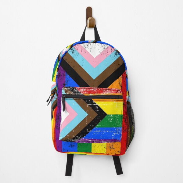 Item preview, LGBTQIA+ Flag Backpack - Trans Rights Movement designed and sold by GodsFlagFandom.