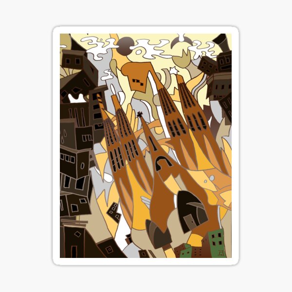 Champ de Sagrada Familia Sticker