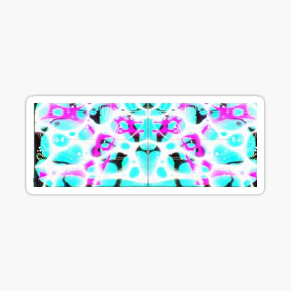 Neon Water Pattern Sticker