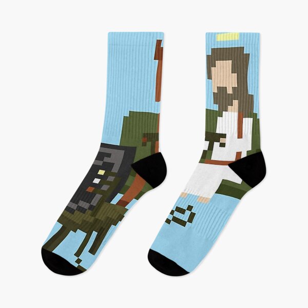 Item preview, Jesus And Devil Playing Video Games Pixel designed and sold by Sylvia-juan.