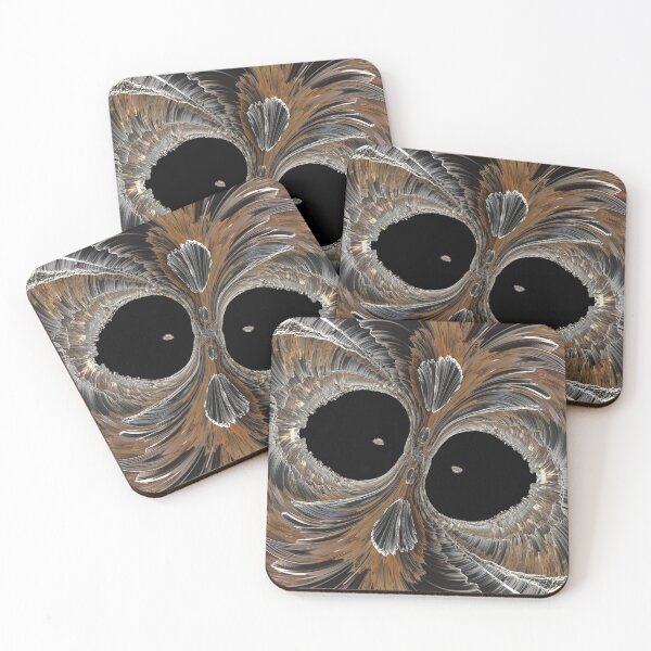 Item preview, cartoon cute owl doodle design in grey copper and bronze designed and sold by mister-john.