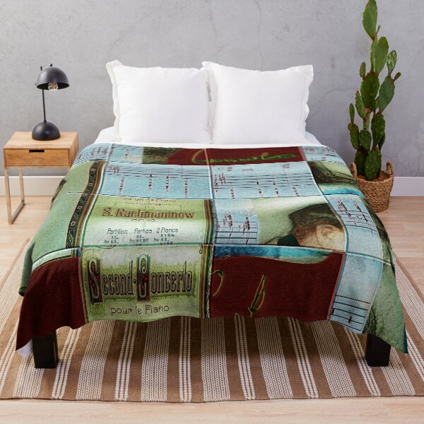 Item preview, AMAZING PAINTING ABSTRACT PORTRAIT OF SERGEI RACHMANINOFF PIANIST MUSICIAN COMPOSER - CLASSICAL MUSIC SCORE - PATCHWORK SIGNATURE designed and sold by Ralek.