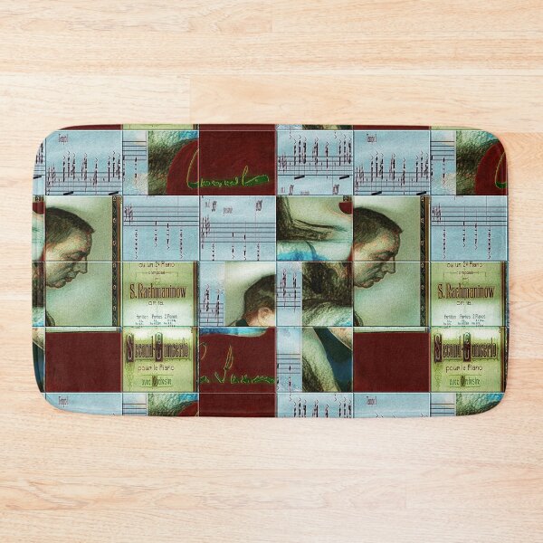 Item preview, AMAZING PAINTING ABSTRACT PORTRAIT OF SERGEI RACHMANINOFF PIANIST MUSICIAN COMPOSER - CLASSICAL MUSIC SCORE - PATCHWORK SIGNATURE designed and sold by Ralek.