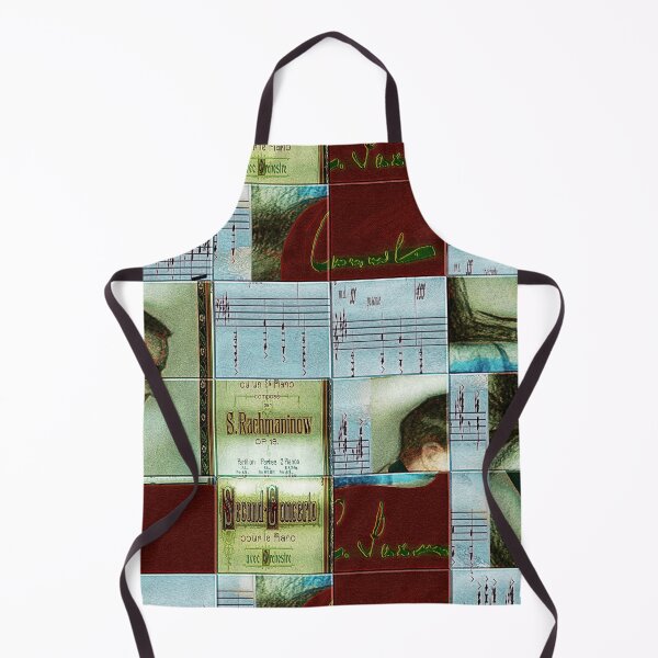 Item preview, AMAZING PAINTING ABSTRACT PORTRAIT OF SERGEI RACHMANINOFF PIANIST MUSICIAN COMPOSER - CLASSICAL MUSIC SCORE - PATCHWORK SIGNATURE designed and sold by Ralek.