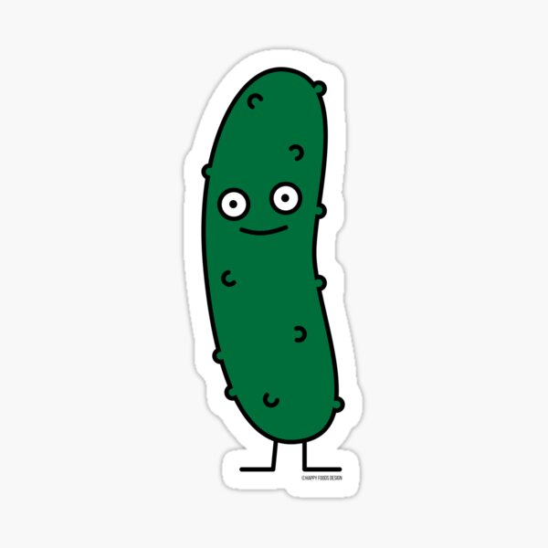 Dill Pickle brined deli cucumber sweet kosher Sticker