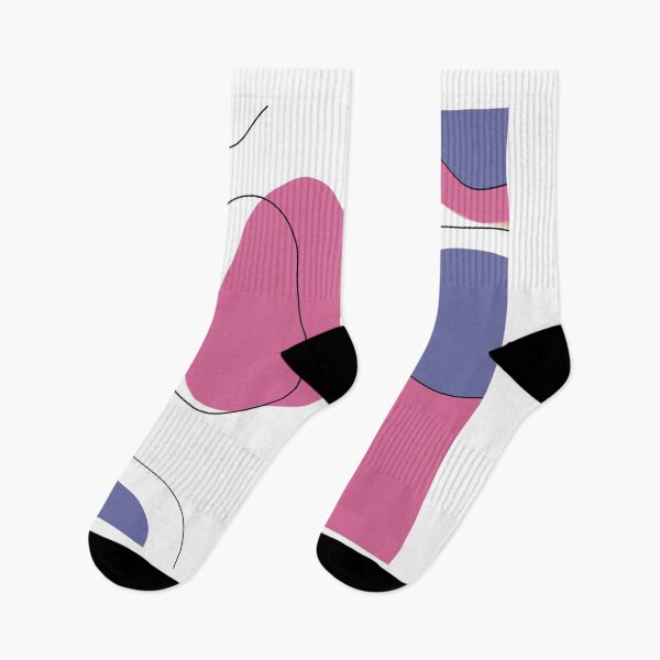 Item preview, Abstract art pink, purple and white designed and sold by justsannex.