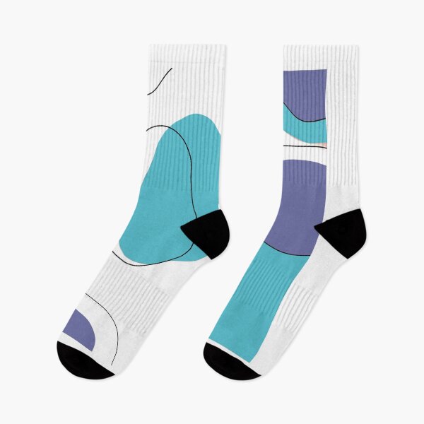Item preview, Abstract art ocean blue, purple and white designed and sold by justsannex.