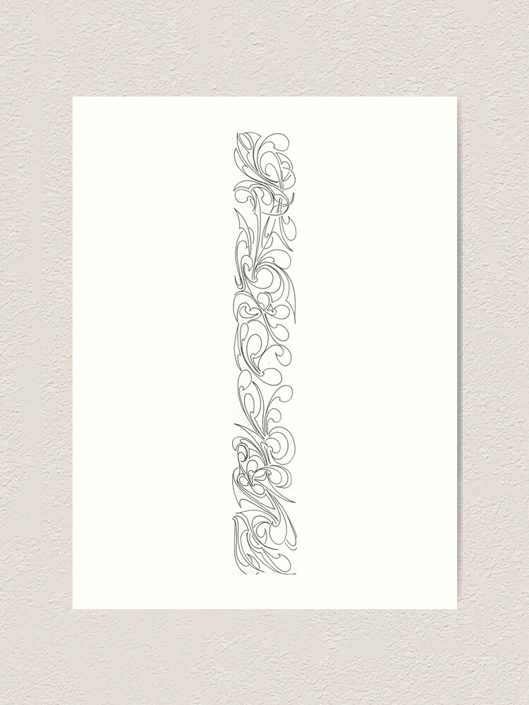 Alternate view of Border doodle Art Print