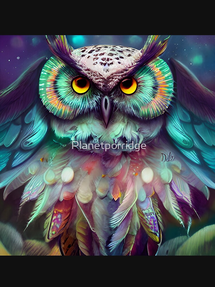 Puffy Owl Art