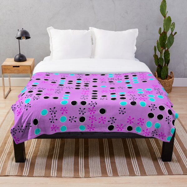 Aperçu de l'œuvre Motif de Noël de style 1960 fond magenta créée et vendue par MazingPatterns.