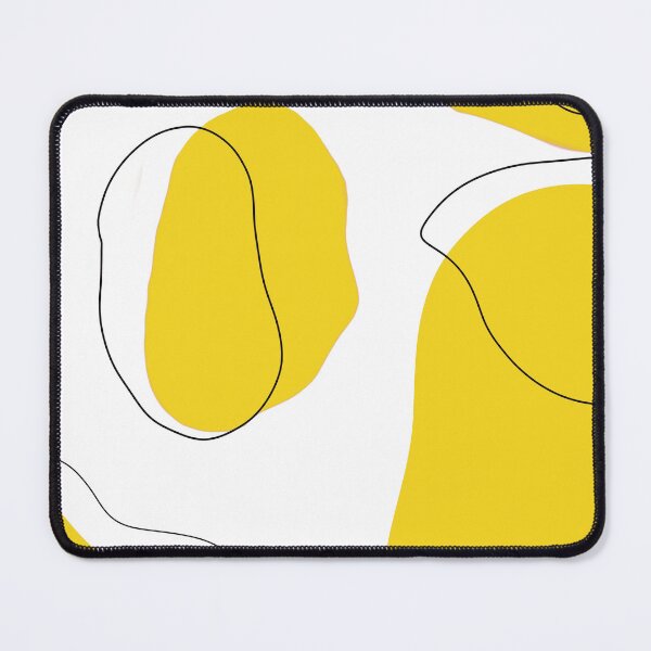 Item preview, Abstract art bright yellow and white designed and sold by justsannex.