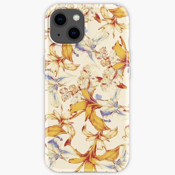 Irisses & Coriander Pattern iPhone Soft Case