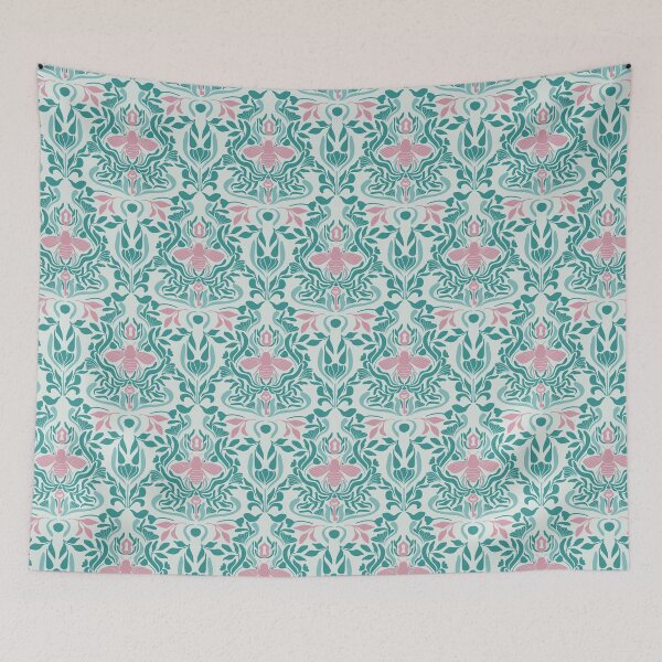 Item preview, Pink Queen Bee and Garden designed and sold by OnullaDesign.