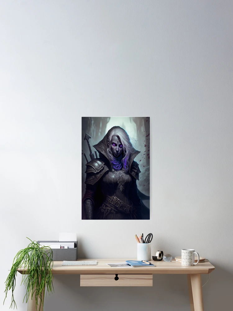 Thumbnail 2 of 3, Poster, Drow Ranger designed and sold by letsgetinspired.
