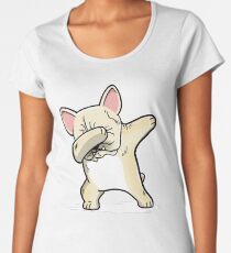 Funny Dabbing Cream French Bulldog Dog Women's Premium T-Shirt