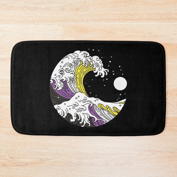 Item preview, Kanagawa Non Binary Pride Flag Nonbinary NB Enby designed and sold by Queer Pride Shop.