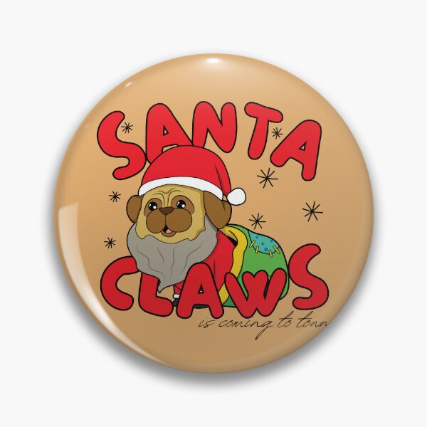 Item preview, Santa Claws Pug designed and sold by to-esu.