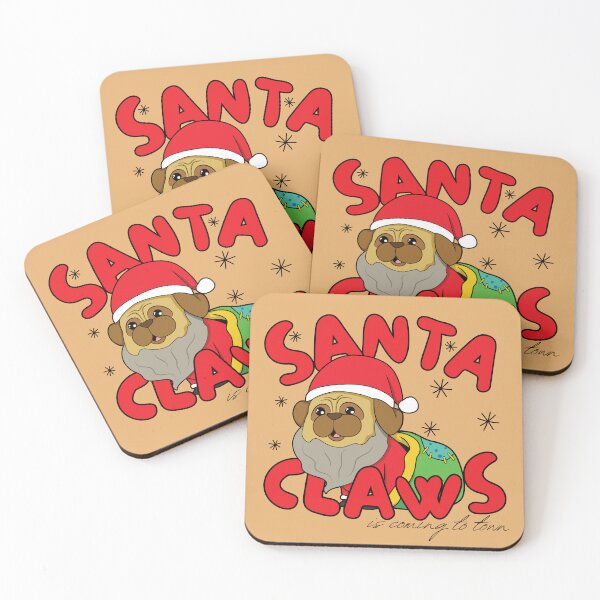 Item preview, Santa Claws Pug designed and sold by to-esu.