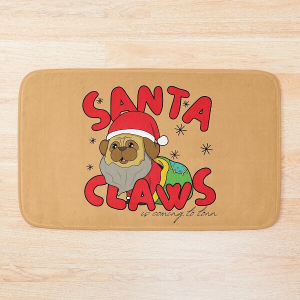 Item preview, Santa Claws Pug designed and sold by to-esu.