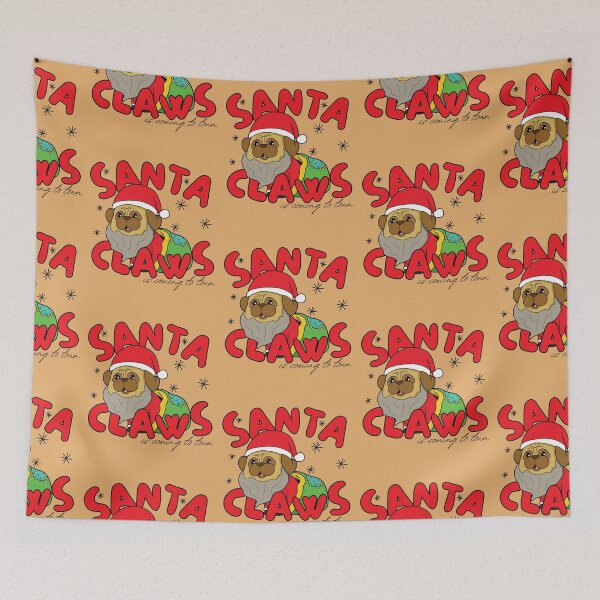 Item preview, Santa Claws Pug designed and sold by to-esu.